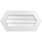Ekena Millwork Half Round Surface Mount PVC Gable Vent w/ 3-1/2"W x 1"P Standard Frame, 32"W x 16"H GVPHR32X1601SN - alternate 1